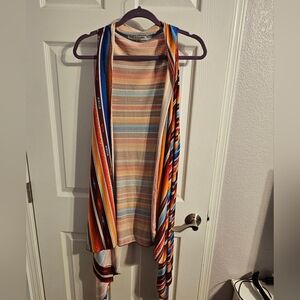 Colorful Asymmetrical Women's Top